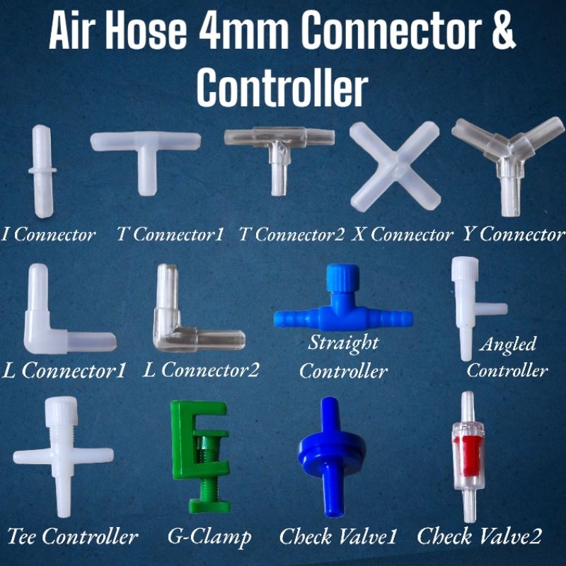 Aquarium Air Hose 4mm Connector and Controller I T Y X L Shopee Philippines