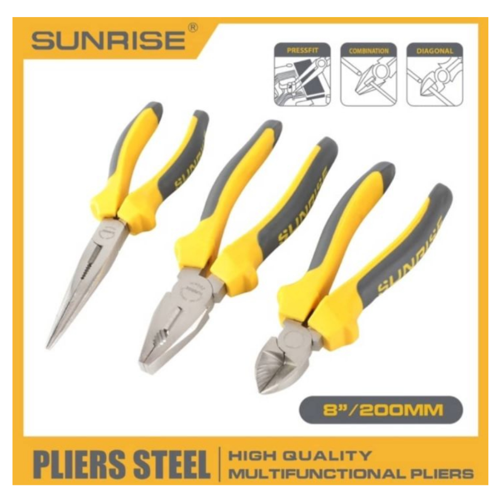 Pliers Steel Sunrise (Long Nose Plier/Diagonal Plier