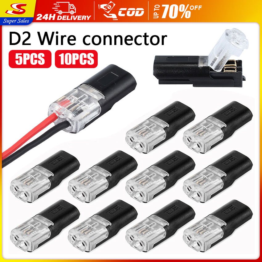 【SuperSales】2 Pin Way Plug Wire Cable Snap Connectors Car Waterproof