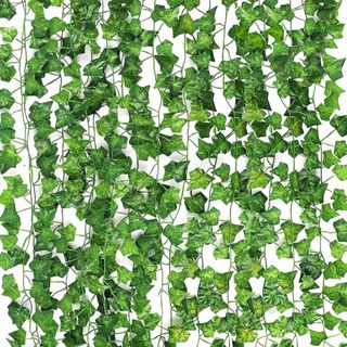2M Artificial Ivy Plants Decor Hanging Green Vines Plastic Fake Leaf  Garland Leaves DIY Wedding Party