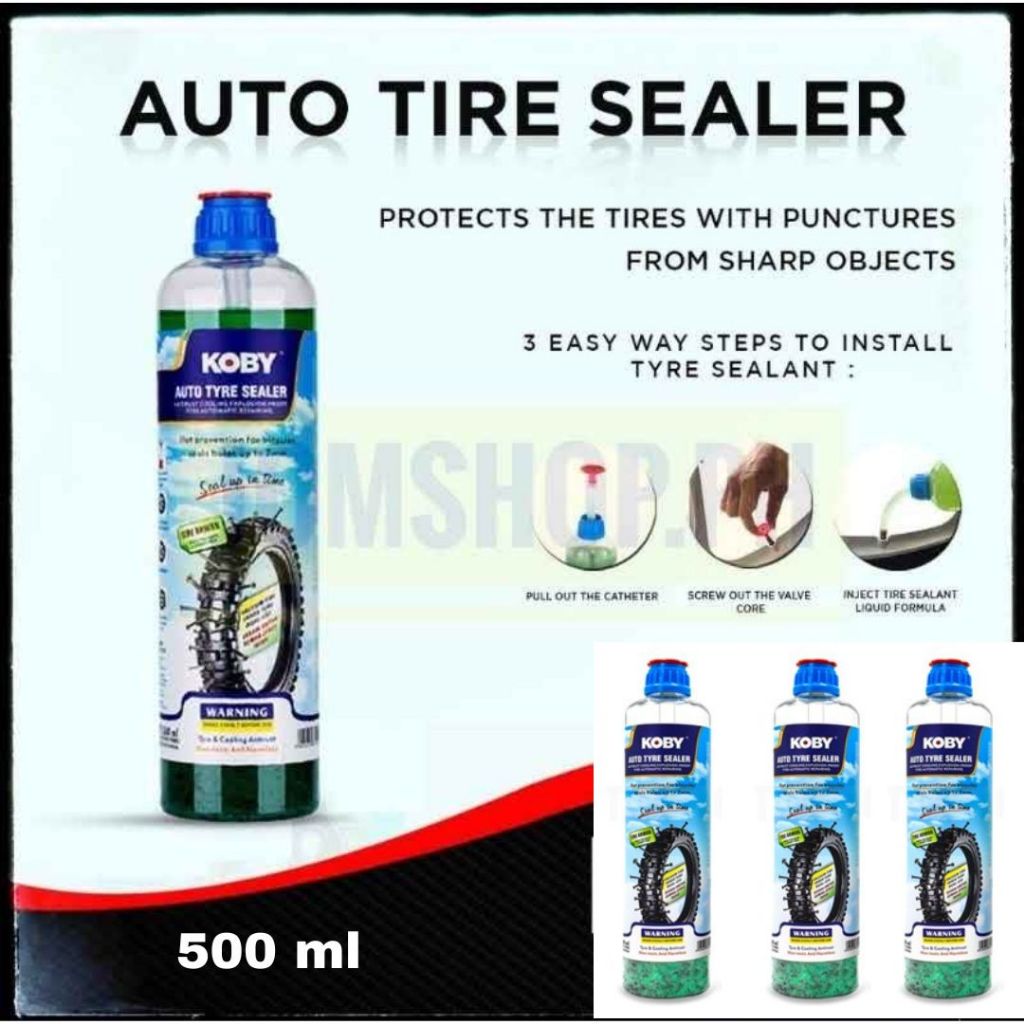 Universal Koby Auto Tire Sealer 380ml / 500ml Motorcycle Auto Tire ...