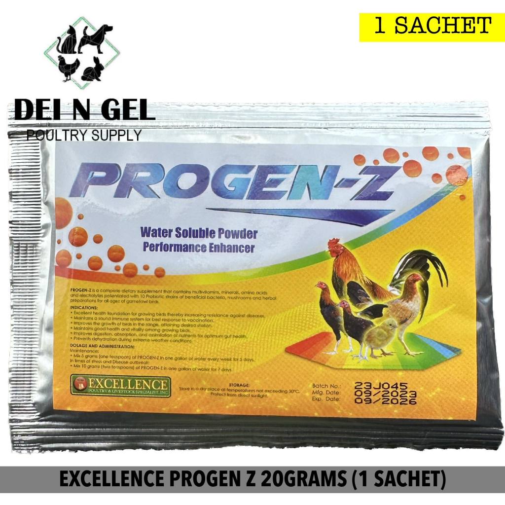 EXCELLENCE PROGEN Z MULTIVITAMINS + PROBIOTICS FOR GAMEFOWL BIRDS