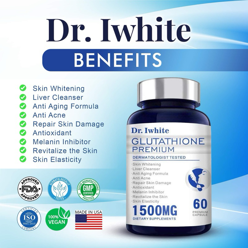 Dr. Iwhite Glutathione 1500Mg Made in USA | Shopee Philippines