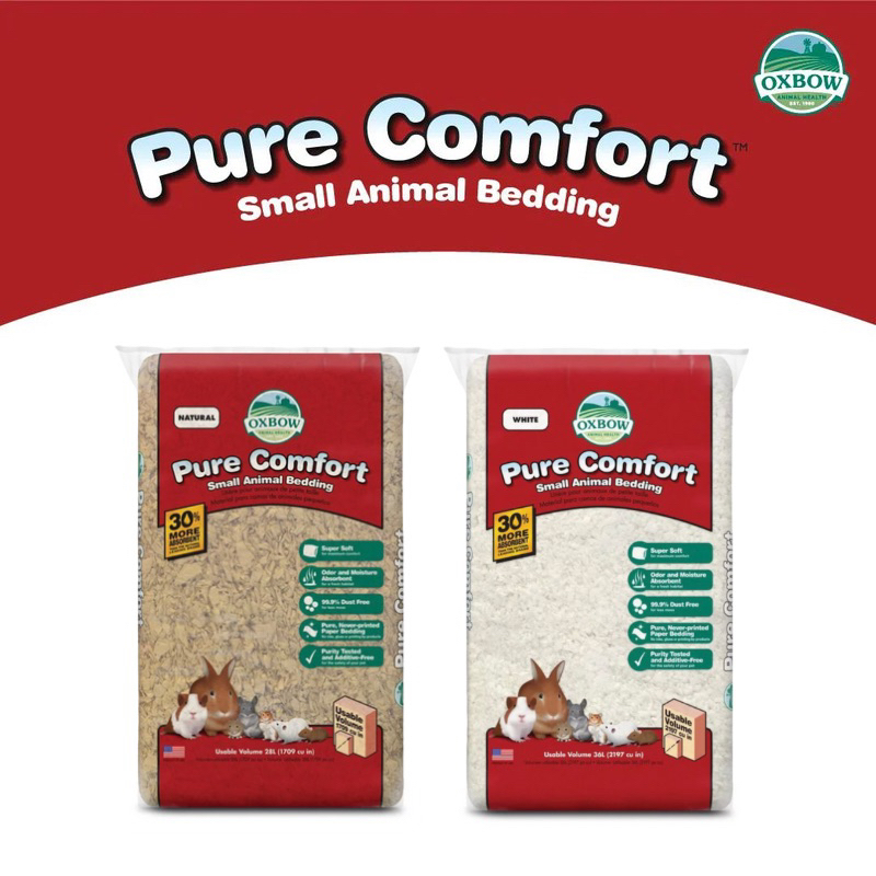 OXBOW® Pure Comfort™ Paper Bedding for Rabbits, Guinea Pigs, Hamsters & Gerbils, 28 L, 36 L
