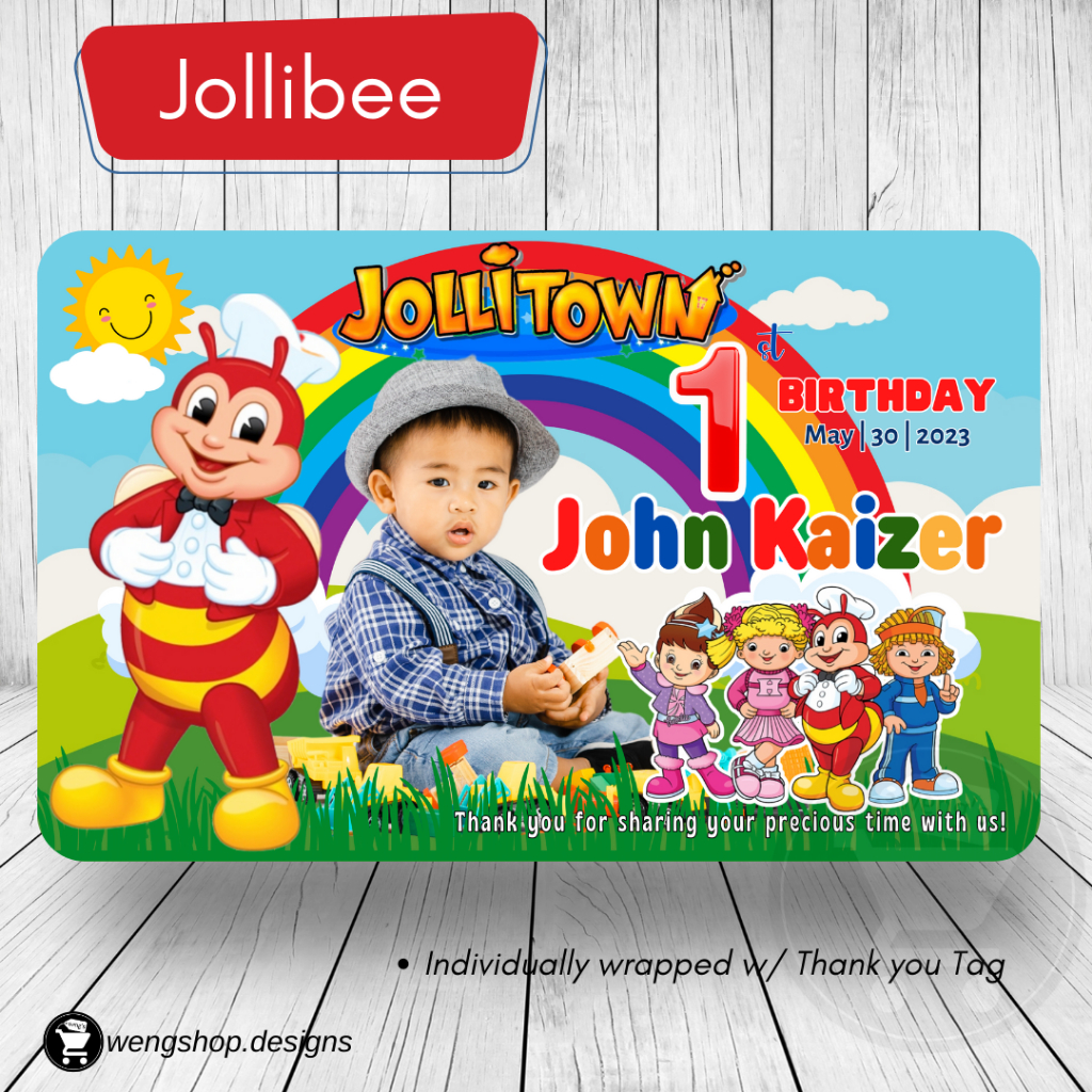 Jollibee Ref Souvenir ATM Size (Min 20pcs) Shopee Philippines