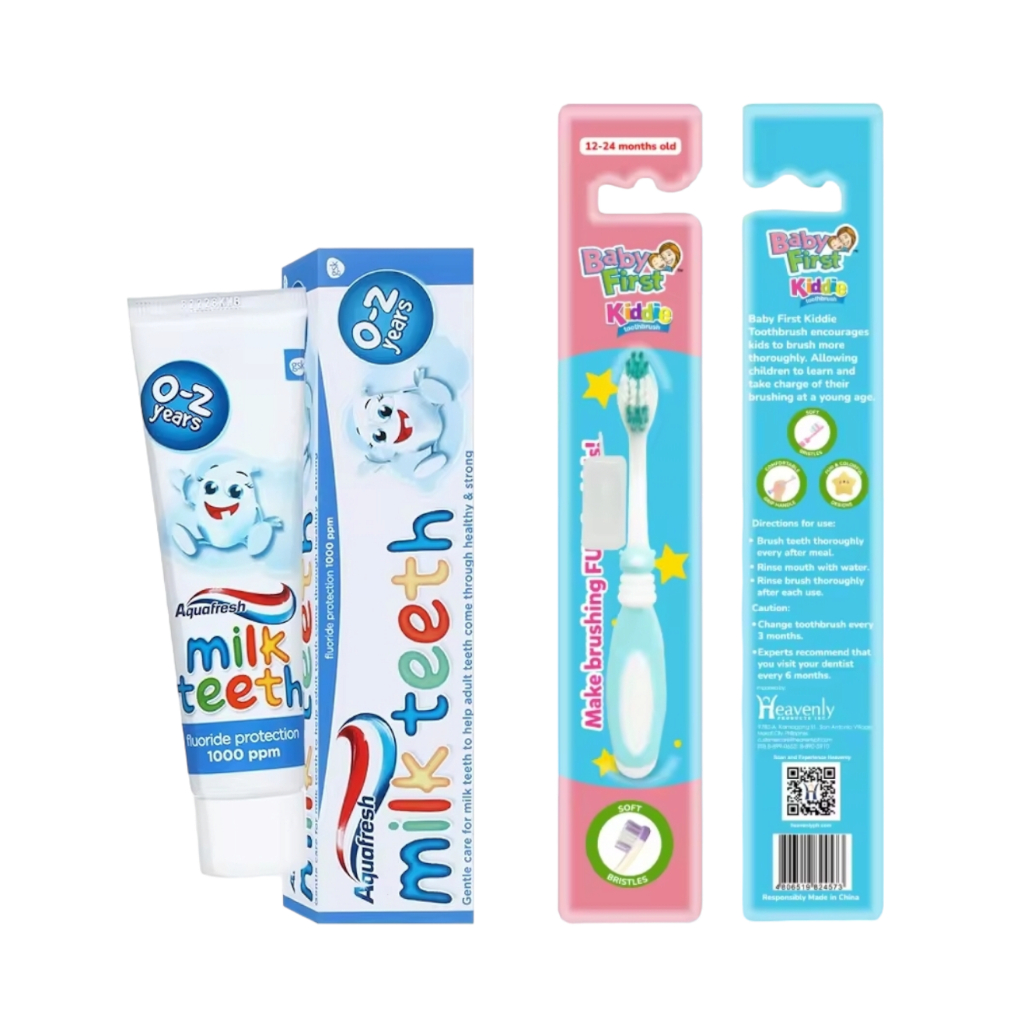 Aquafresh Milkteeth Toothpaste 0-2yrs Old+Toothbrush1-2yrs Old