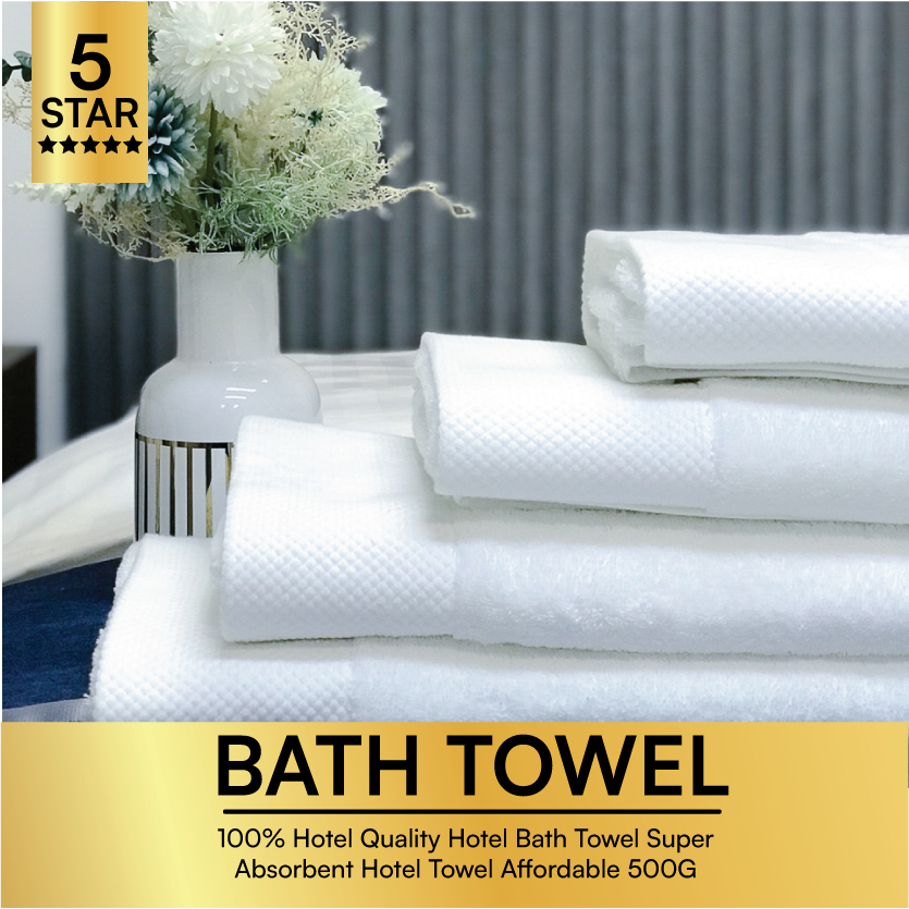 5 STAR Hotel Spa BATH TOWEL 100% Hotel Quality 500g-600g (WITH EDGE ...