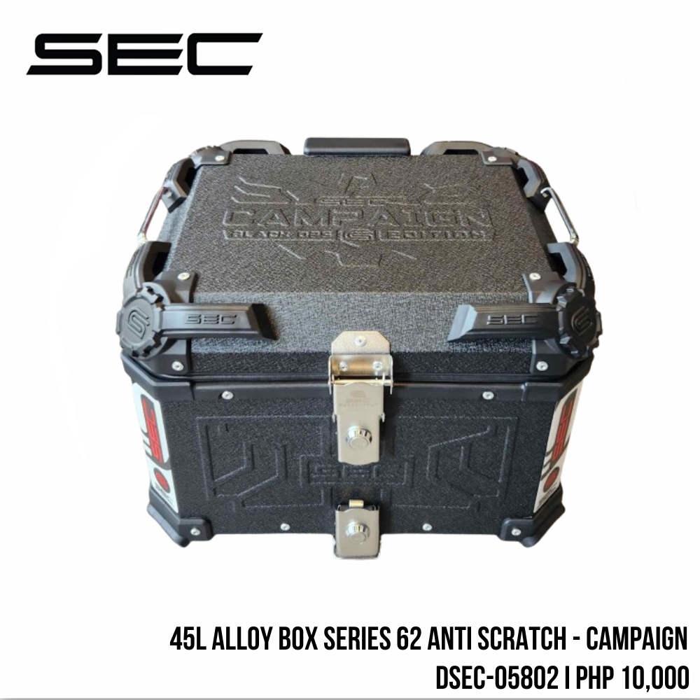 SEC 45L Alloy Box Series 62 Anti Scratch W/Backrest Campaign I DSEC