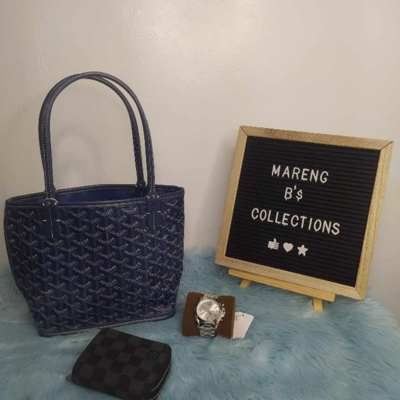 Dark blue goyard online tote