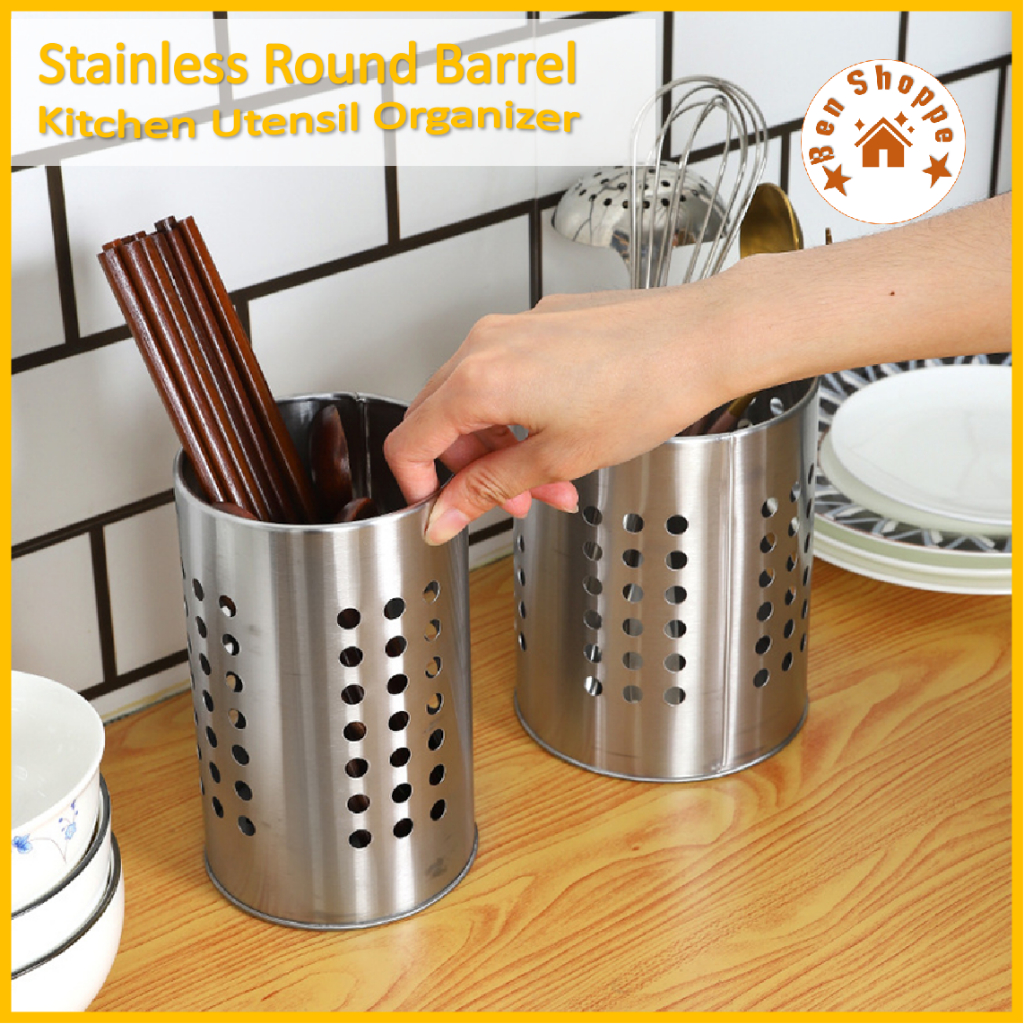 Stainless Steel Kitchen Utensil Knife Cutlery Holder Organizer Spoon Fork Chopsticks Water Drainer Kitchen Storage I.9977168 - View #11