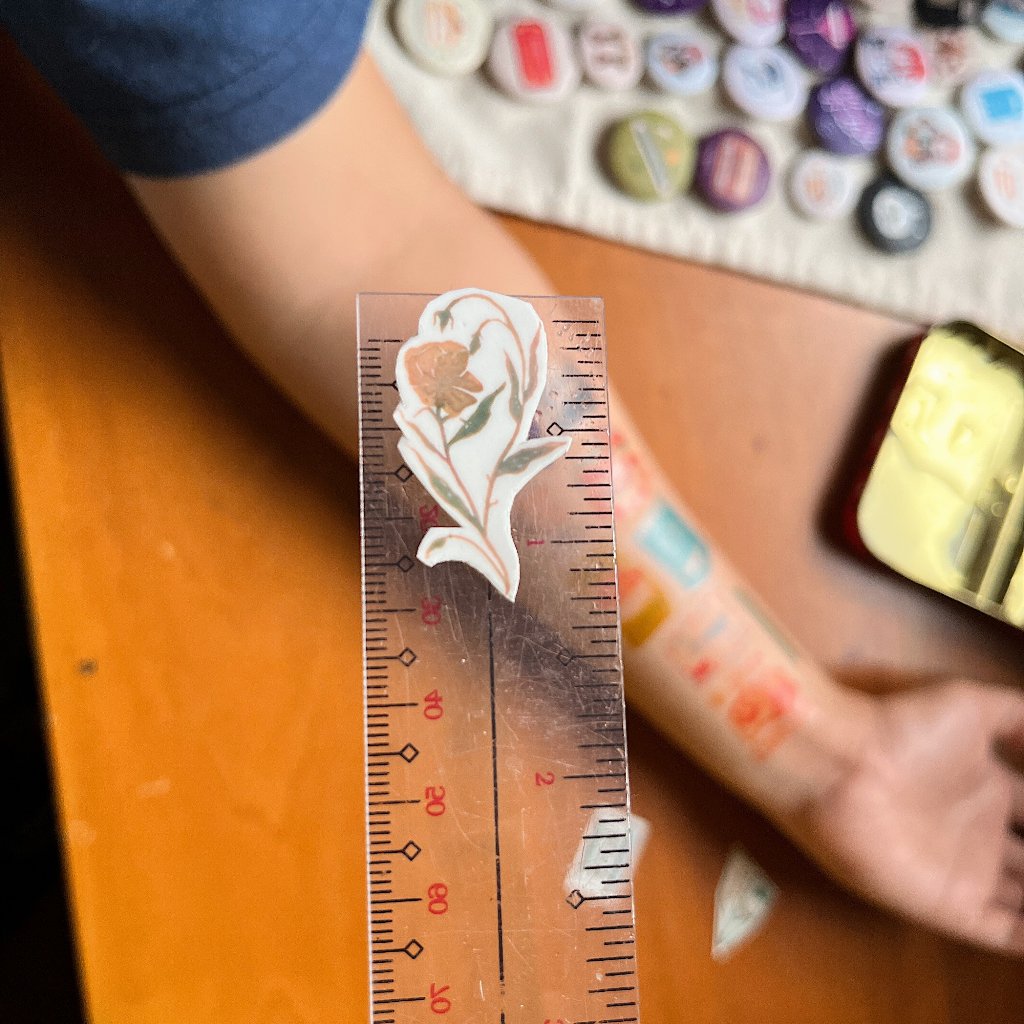 Yellow Pressed Flower 1" Temporary Tattoo Shopee Philippines