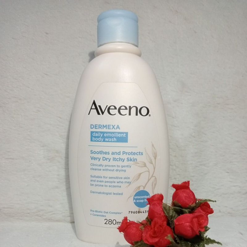 AVEENO DERMEXA BODY WASH 280ML(Eczema, psoriasis,skin dermatitis