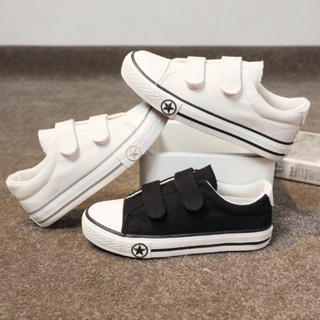 Kids Canvas Shoes Slip On Boys Girls Fashion Sneakers Spring