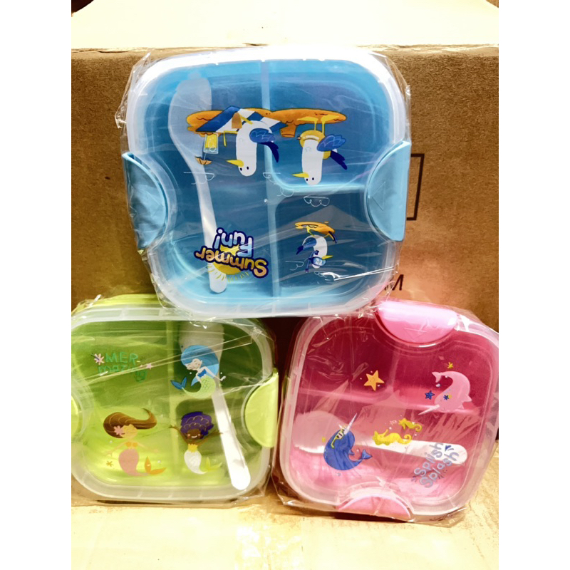 Cute Cartoon Lunch Box Food Storage Box Portable Kids Student Bento Box