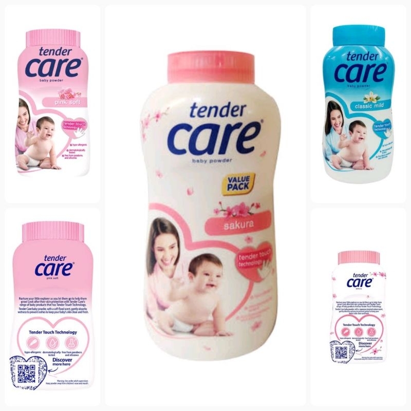 Tender Care - Blue - Classic Mild - Hypo-Allergenic Baby Powder - 100 G