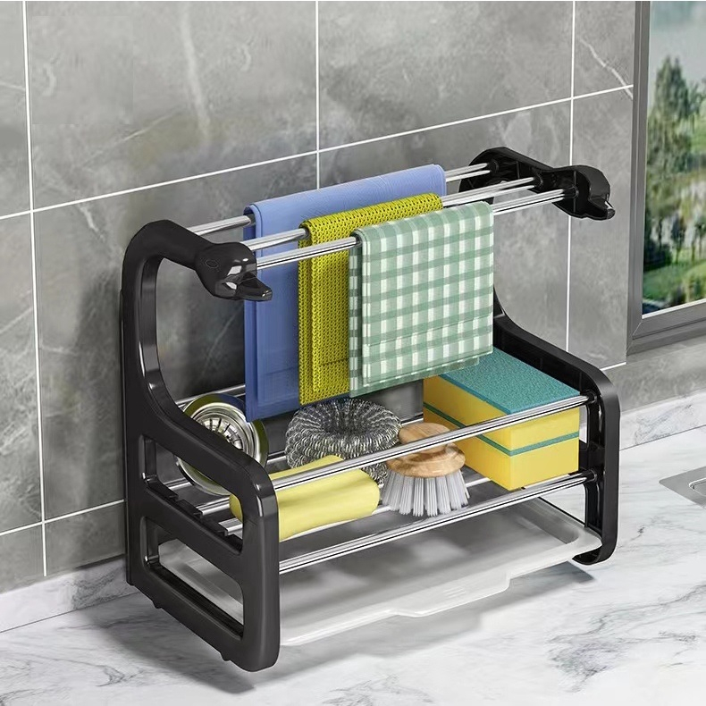 Rag rack kitchen supplies stainless steel rack drain rack wallmounted