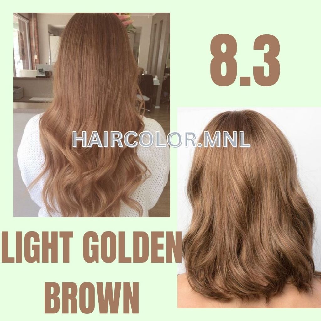 BREMOD 8.3 LIGHT GOLDEN BROWN HAIR COLOR SET WITH OXIDIZER (100ML ...