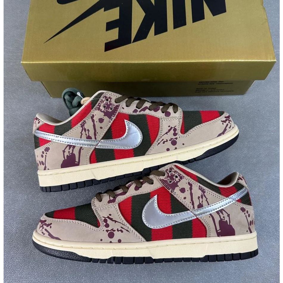 Top S2 Nike SB Dunk Low Freddy Krueger