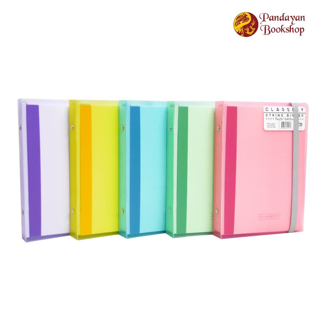 Veco Classify String Binder Notebook 8Division Pastel Edition Shopee
