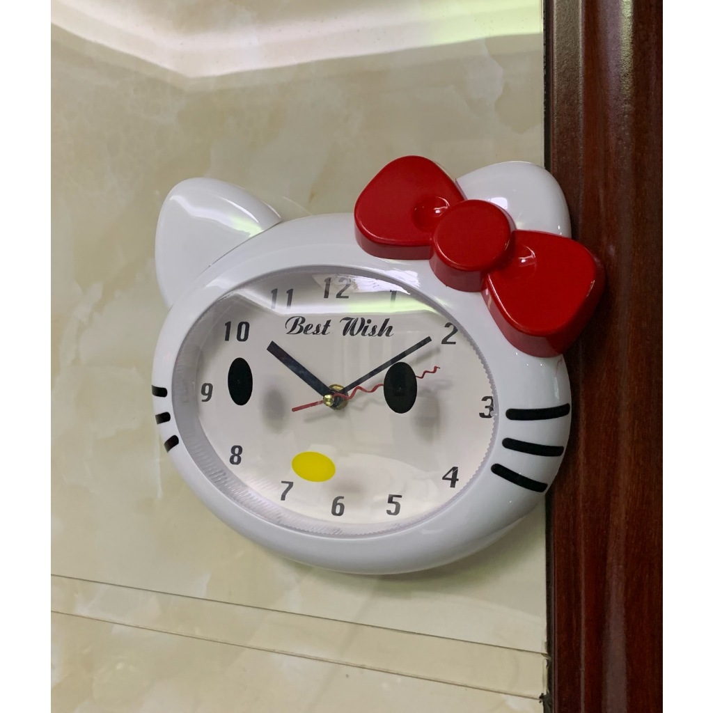 Hello kitty wall clock 22cm | Shopee Philippines