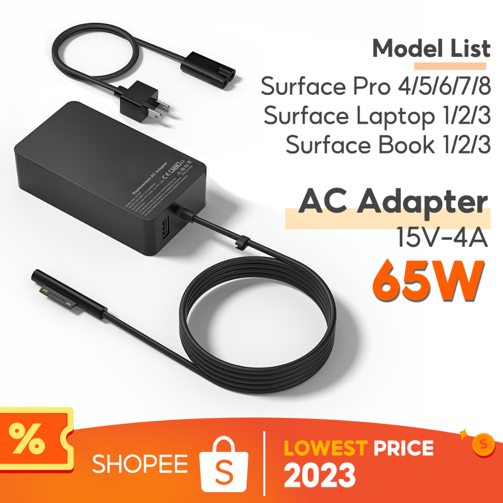 Surface Pro 6 7 8 Charger Magnetic Adapter Microsoft Surface Laptop ...