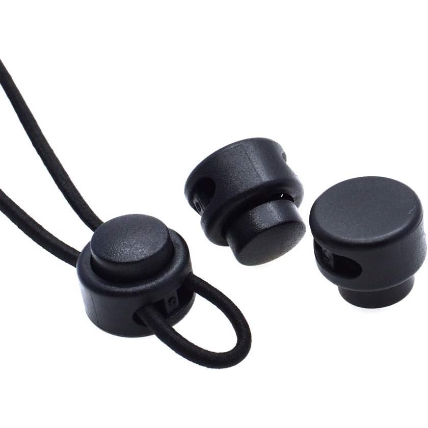 Lanyard Cord Lock Double Hole Spring Stopper End Toggles Fastener ...