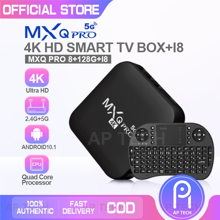 Generic D9 Smart TV Box Android 10 8G+128G Ultra HD Video Media Player 2.4G  5GHz Wifi Bluetooth  Set Top Box