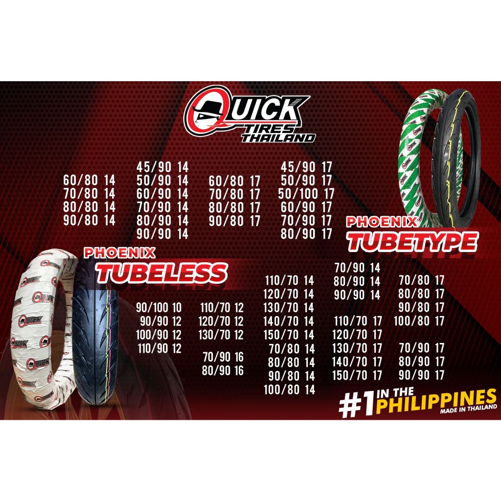 Quick Tires PHOENIX (Made in Thailand) | Shopee Philippines