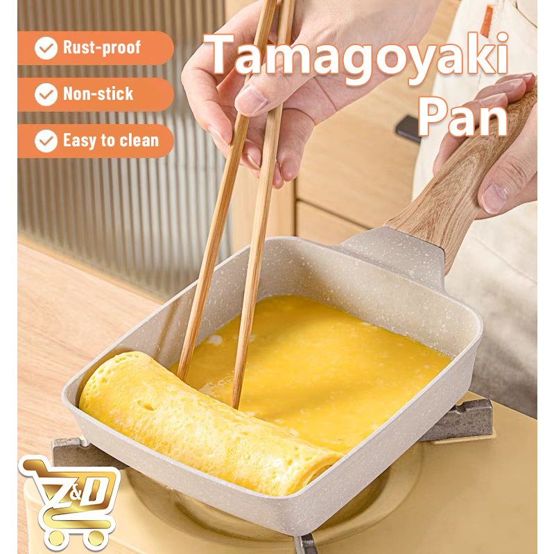 Tamagoyaki Cooking Pan Nonstick Pan Mica Square Mini Frying Pan Z&D