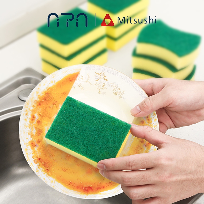 Nipiin Washing Sponge Dishwashing Sponge Block Magic Sponge Kitchen