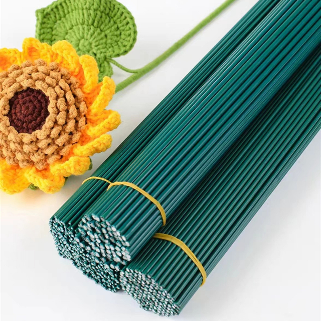 flower diameter green wire handmade rose pole Wire mesh flower material