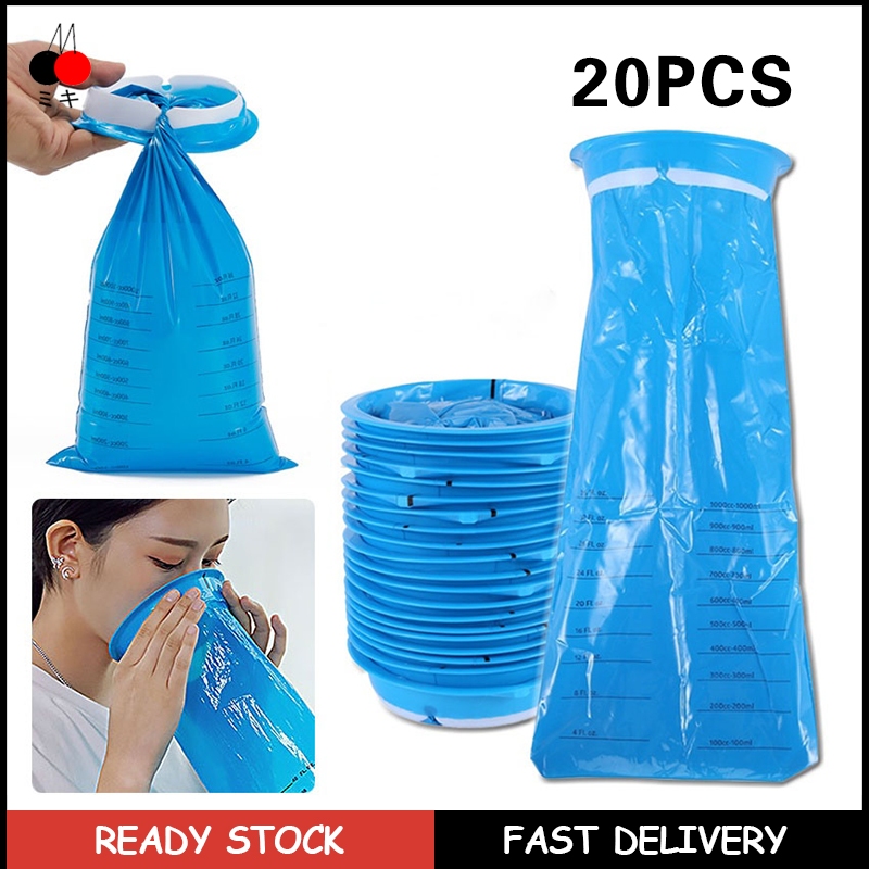30pcs 1000ml Disposable Vomit Bags Portable Barf Bags Leakproof Nausea
