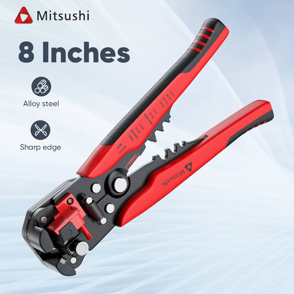 Mitsushi Wire Strip Tool Automatic Wire Cutter Stripper Cutting Pliers