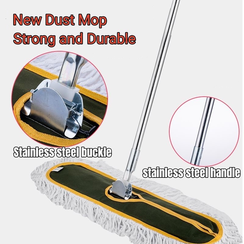 Industrial Commercial Dust Mop,Heavy Duty Floor Mop,Large Wet & Dry ...