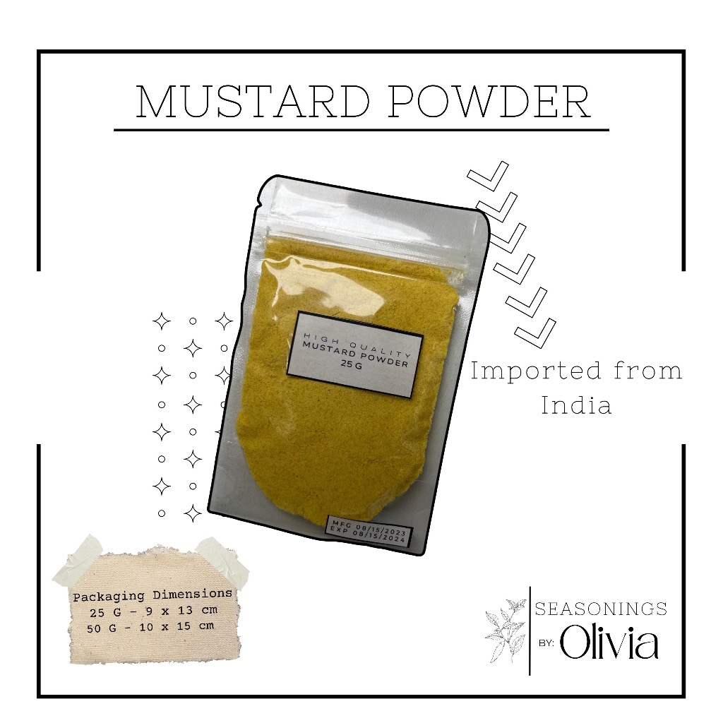 Mustard Powder 25 g (High Quality) Shopee Philippines