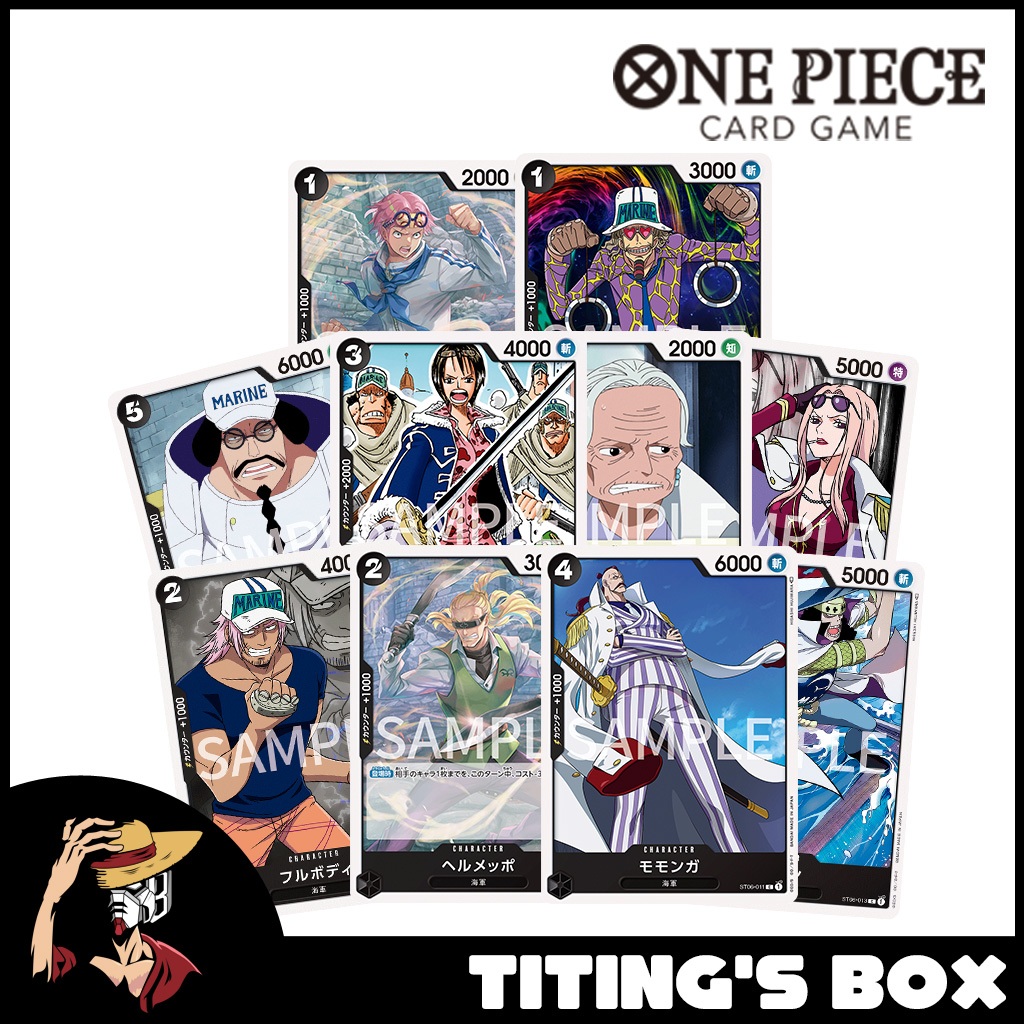 [JP] One Piece Card Game ST06 Cards (Koby Jango Sengoku Tashigi Tsuru ...