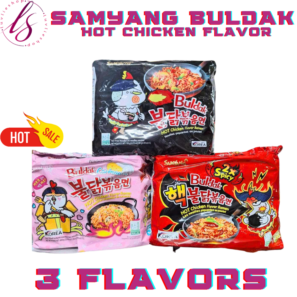 SAMYANG BULDAK NOODLES - 5 packs - HOT CHICKEN