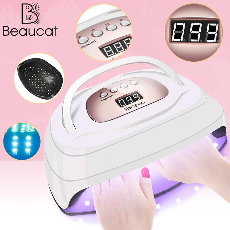 220W LED Lamp UV Light Nail Curing Gel Polish Dryer Manicure SUN X6 MAX 