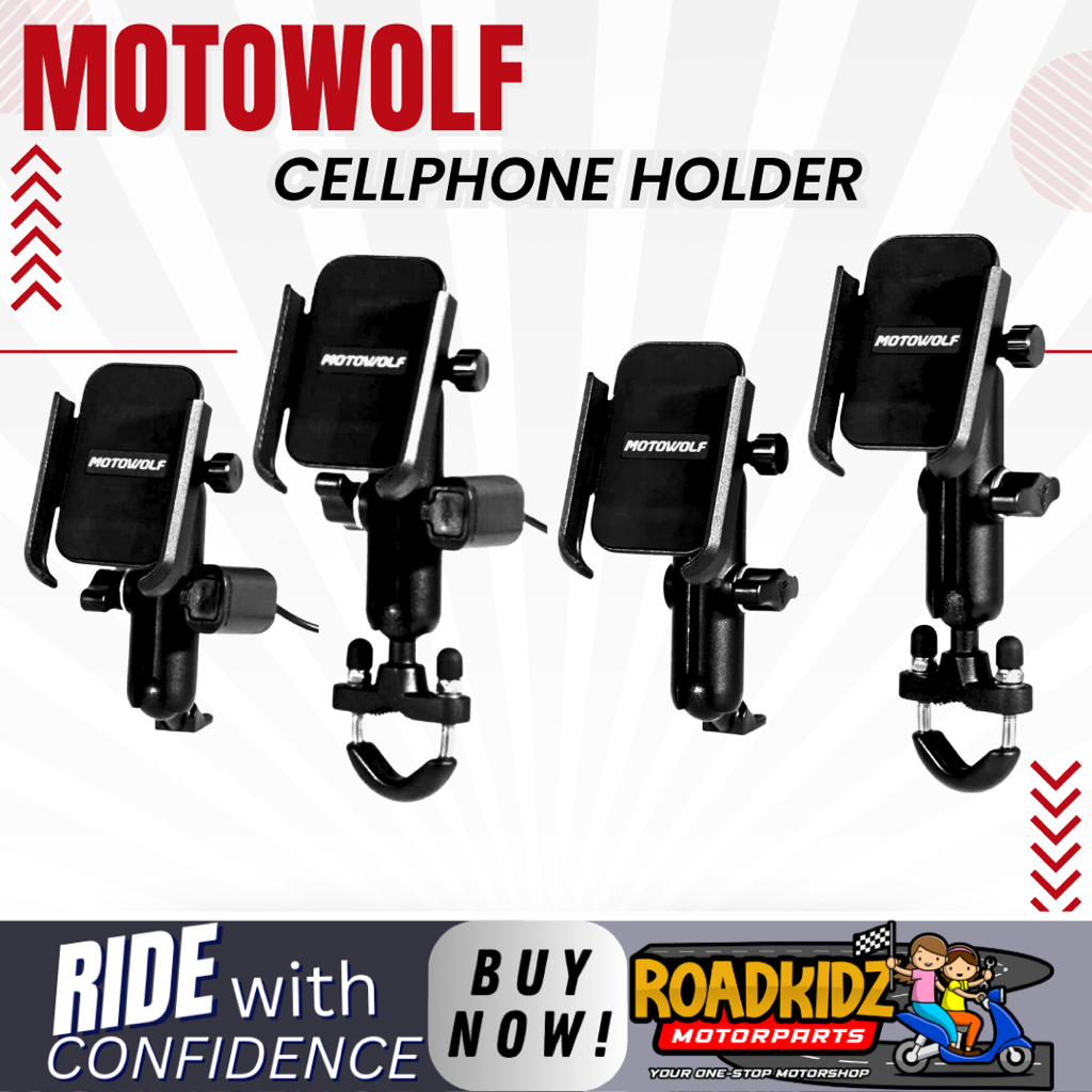 MOTOWOLF CP HOLDER V3 ORIGINAL 360 DEGREE ROTATION FOR MOTORCYCLE ...