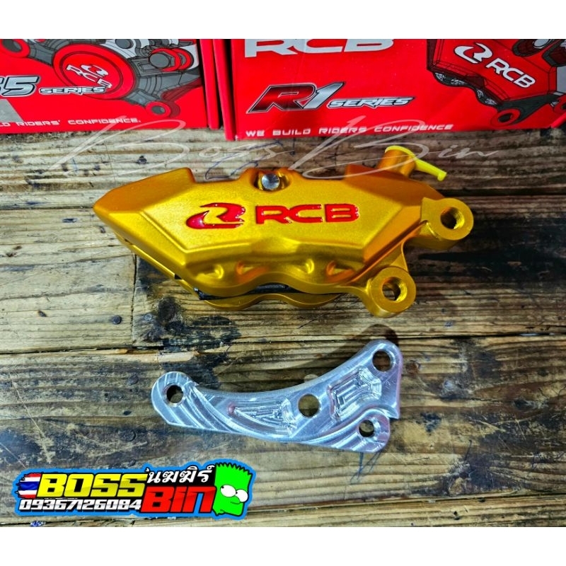 Rcb 4pot Caliper R1 Series W/ Cnc Bracket Mio For 220mm Disc | Shopee ...
