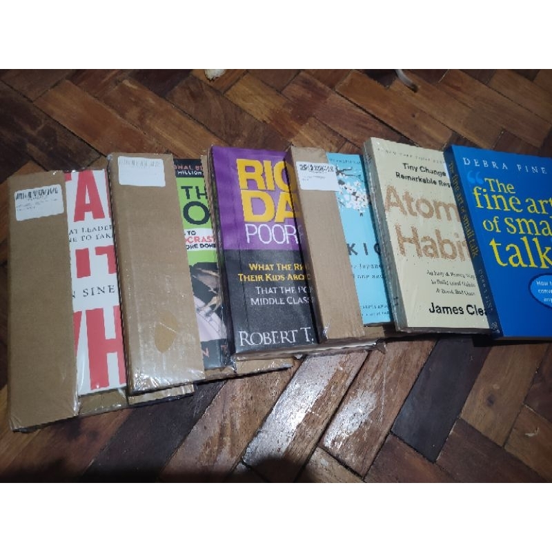 Ikigai, Rich dad, atomic habits, fine art small talk | Shopee Philippines