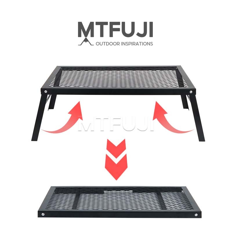 Mt.Fuji Outdoor Folding Mesh Table Camping Waterproof Barbecue Table