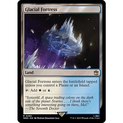 MTG GLACIAL FORTRESS - MINT FORTEZZA GLACIALE - M10 - MAGIC ITA