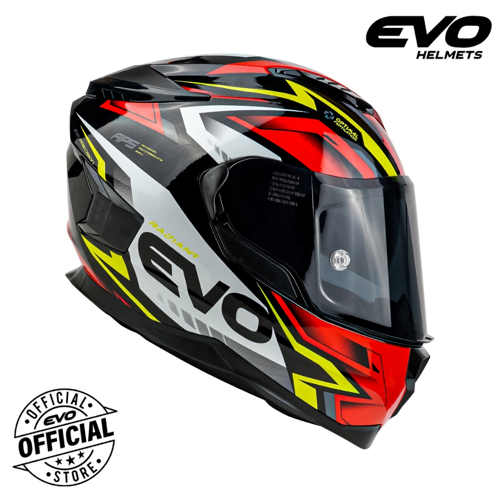 EVO AR01 Radiant Full Face Dual Visor Helmet Motorcycle With Free Clear Lens Shopee Philippines