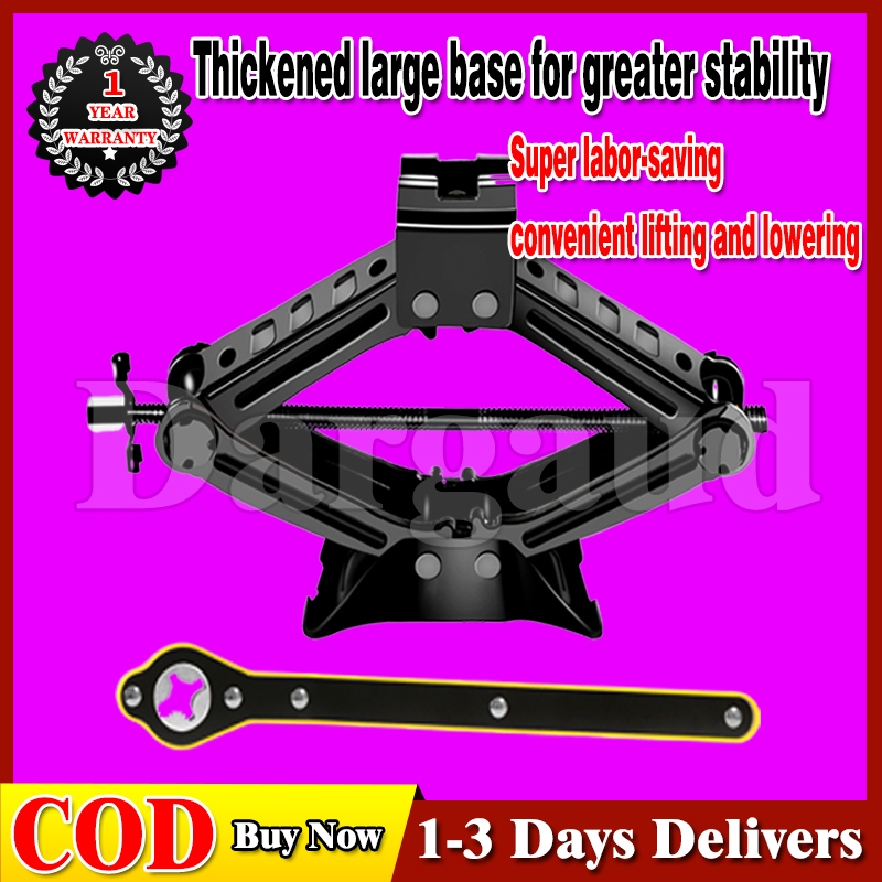 3 Ton Jack Repair Scissor Jack Tire Wrench Car Tools Set Jack Stand