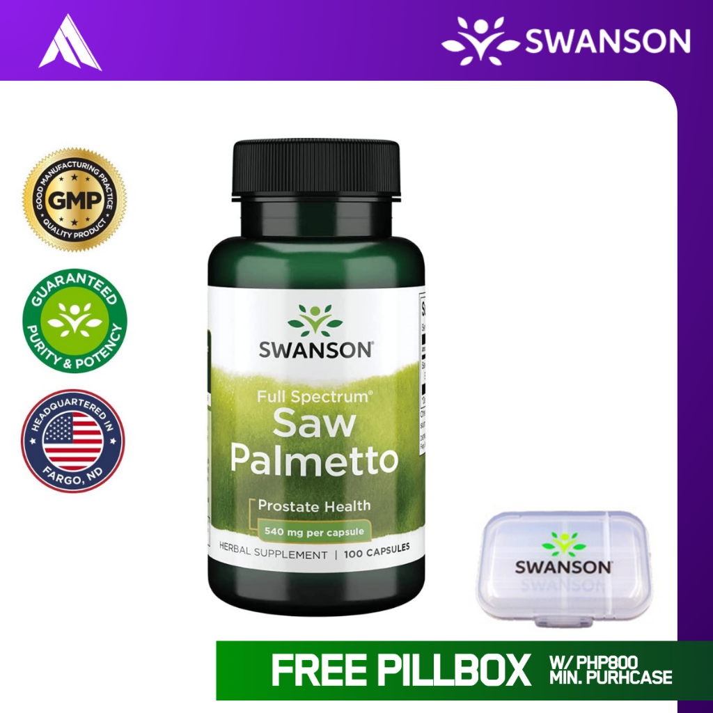 Swanson Saw Palmetto 540 Mg 100 Capsules Herbal For Men Prostate