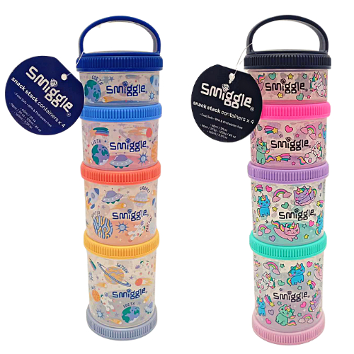 Smiggle Authentic Snack N Stack Food Container total of 330ML Shopee