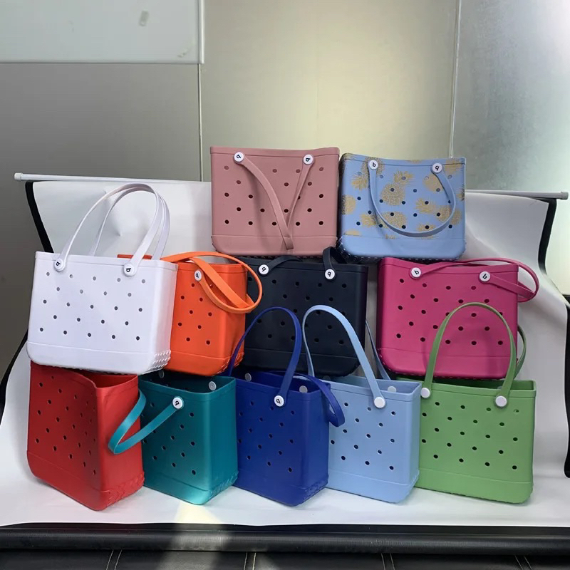Eva Bogg Bag Trendy Rubber Bag Crocs Summer Bag Shopee Philippines