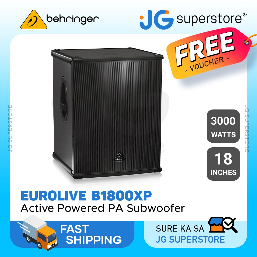 Behringer Eurolive B1800XP Active 3000W Powered PA Subwoofer with 18