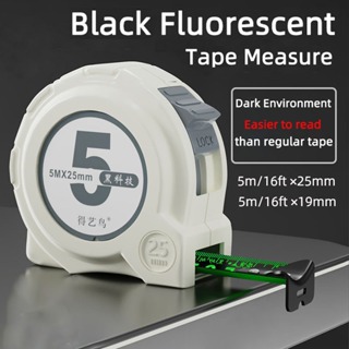Fluorescent Steel Tape Measure Dark Night Fluorescent 5/7.5/10m Precision  Measuring Tape Measuring Tape Measure Measuring Tape in and Cm